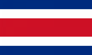 Bandeira da Costa Rica.