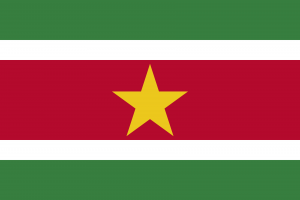 Bandeira do Suriname.