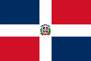Bandeira da República Dominicana.